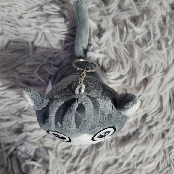 Plush Cat Keychain Backpack Clip - Picture 3 of 3